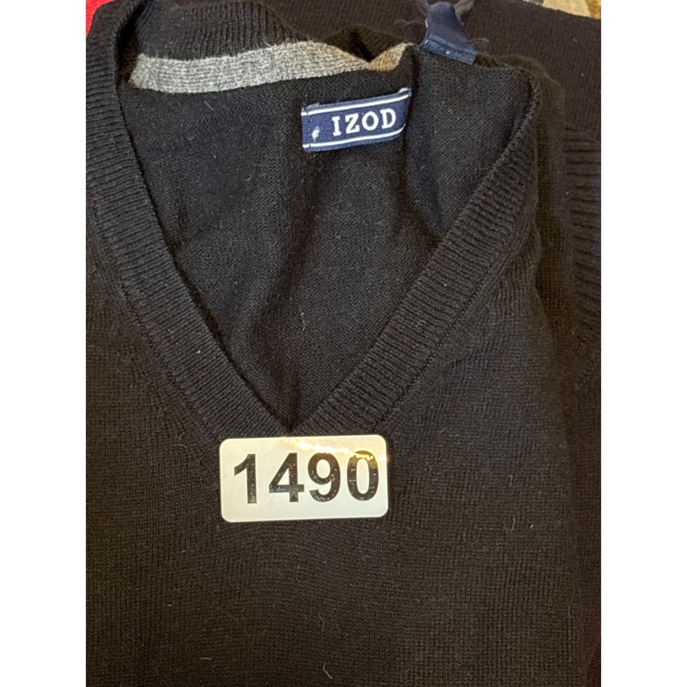 IZOD Sweater Vest Mens XXL Premium Essentials Black Natural Stretch Cotton Blend - Picture 11 of 11